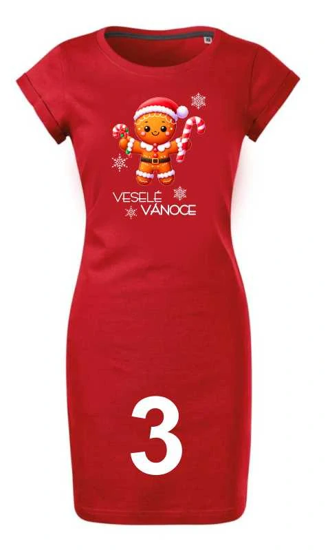 -3- VÁNOČNÍ dámské šaty