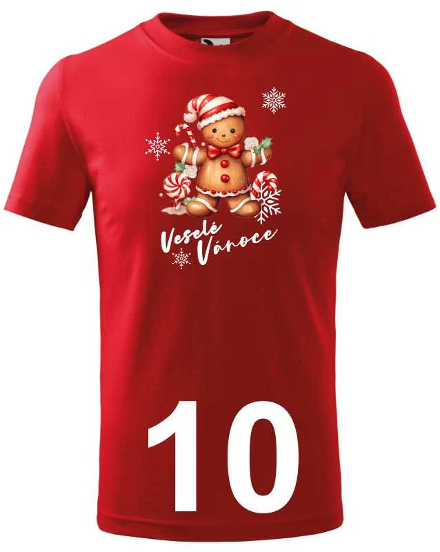 -10- VÁNOČNÍ tričko s potiskem