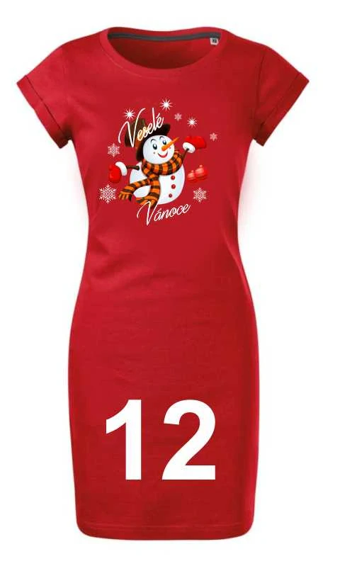 -12- VÁNOČNÍ dámské šaty