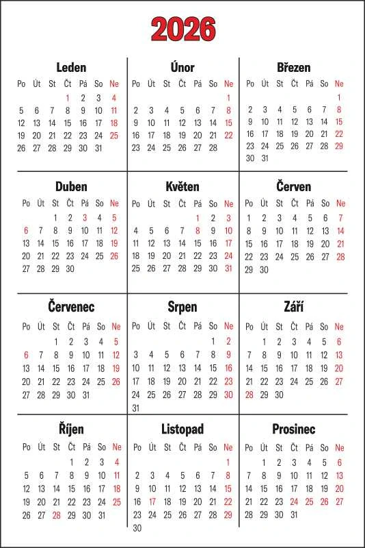 Kapesní kalendář na výšku s vlastní fotgrafii 6 x 10 cm oboustranný 1 - 9 ks