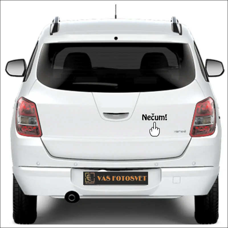 Samolepka oranžová 180 x 168 mm - NEČUM