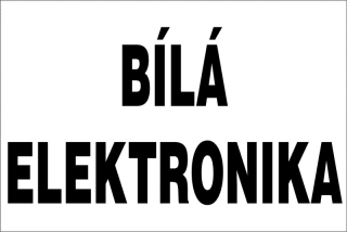 MAGNETICKÁ cedule - BÍLÁ ELEKTRONIKA