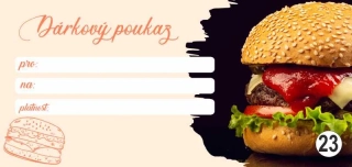 - 23 - dárkový poukaz - voucher - 200 x 95 mm