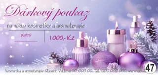 - 47 - dárkový poukaz - voucher - 200 x 95 mm