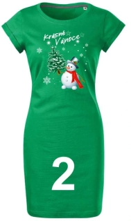 -2- VÁNOČNÍ dámské šaty