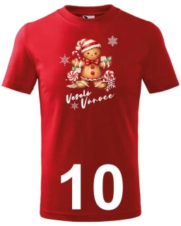-10- VÁNOČNÍ tričko s potiskem