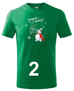 -2- VÁNOČNÍ tričko dětské s potiskem