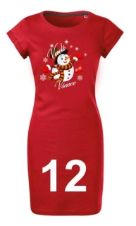 -12- VÁNOČNÍ dámské šaty